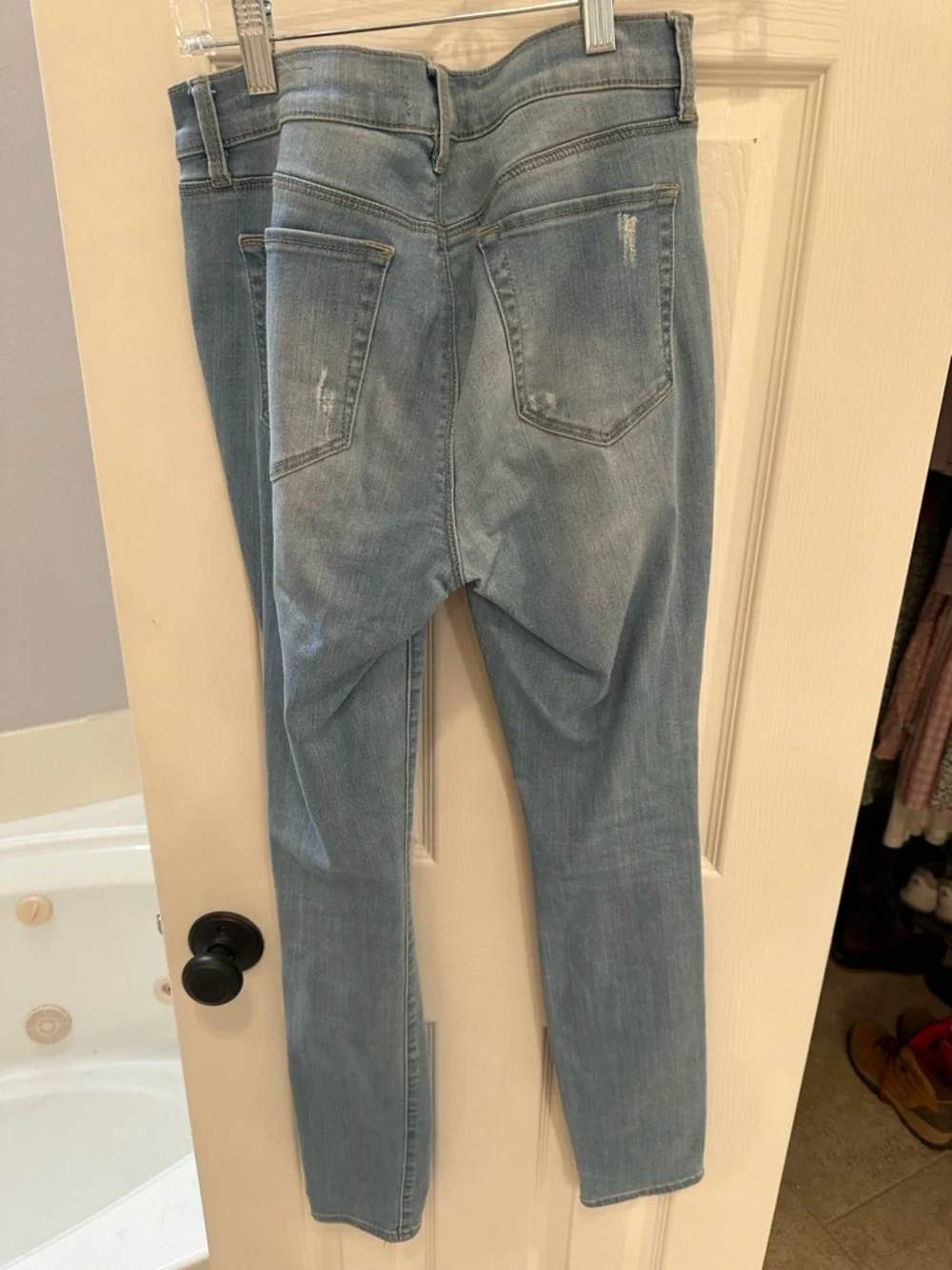 Pacsun Blue Distressed Women's Jeans - Picture 2 of 3